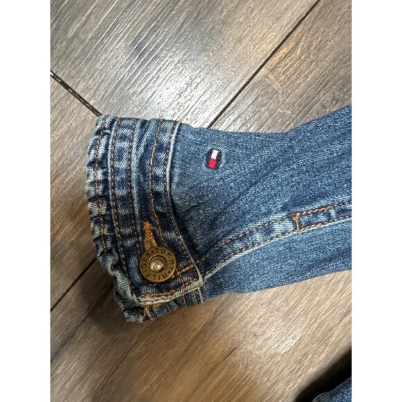 Tommy Hilfiger Baby Denim Jacket 12-18 Months Blue Jean Ruffle Button-Up - Picture 12 of 13
